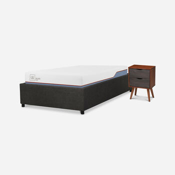 Cama Space Box 1,5 Plazas Excellence Plus + Velador Níger