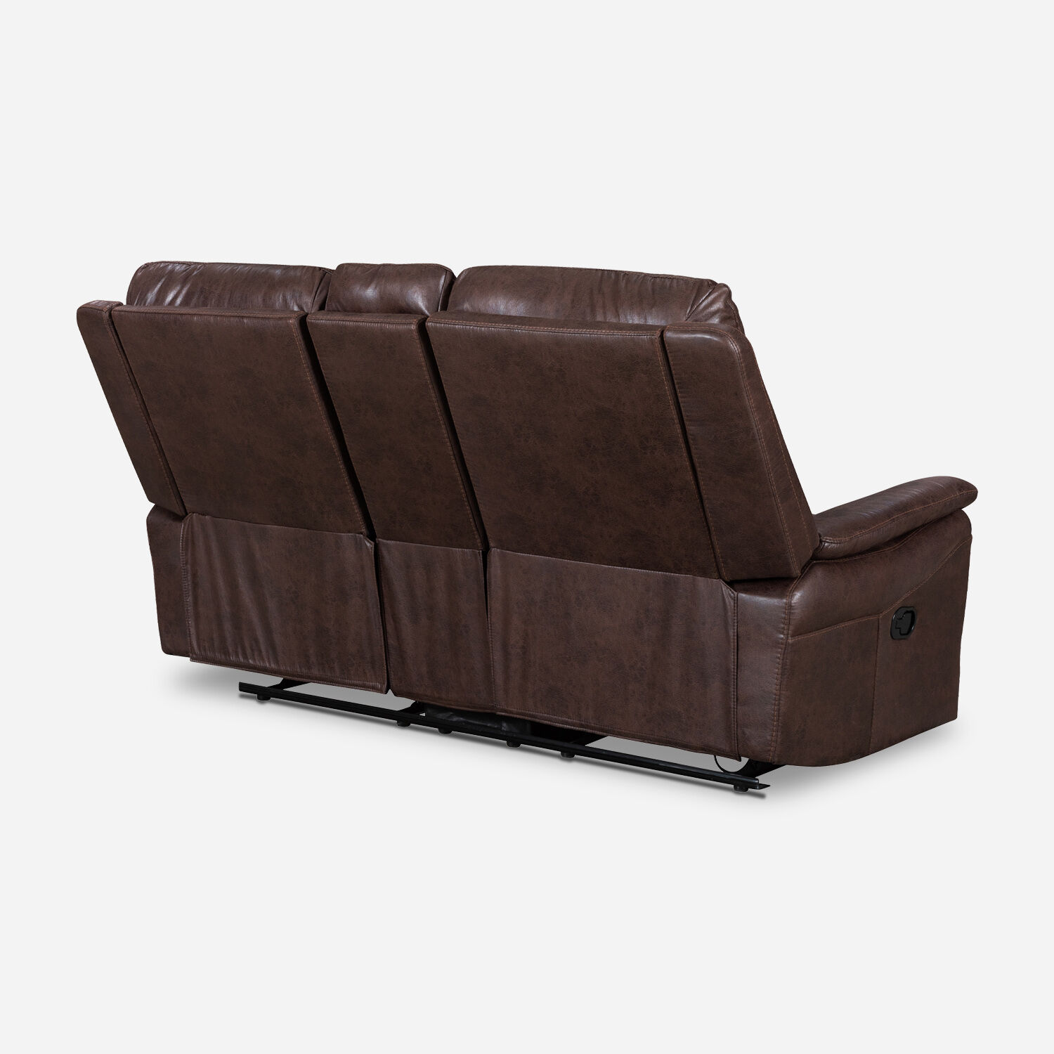 Sofá 2 Cuerpos + Consola Reclinable Toledo Walnut