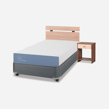 Cama Americana 1 Plaza Excellence + Set Olmo