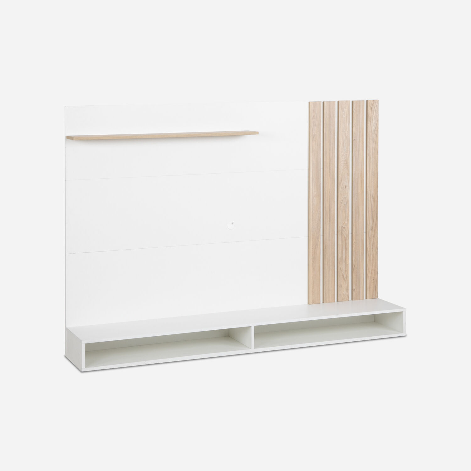 Mueble Tv 70" Panel Dalí Blanco Olmo