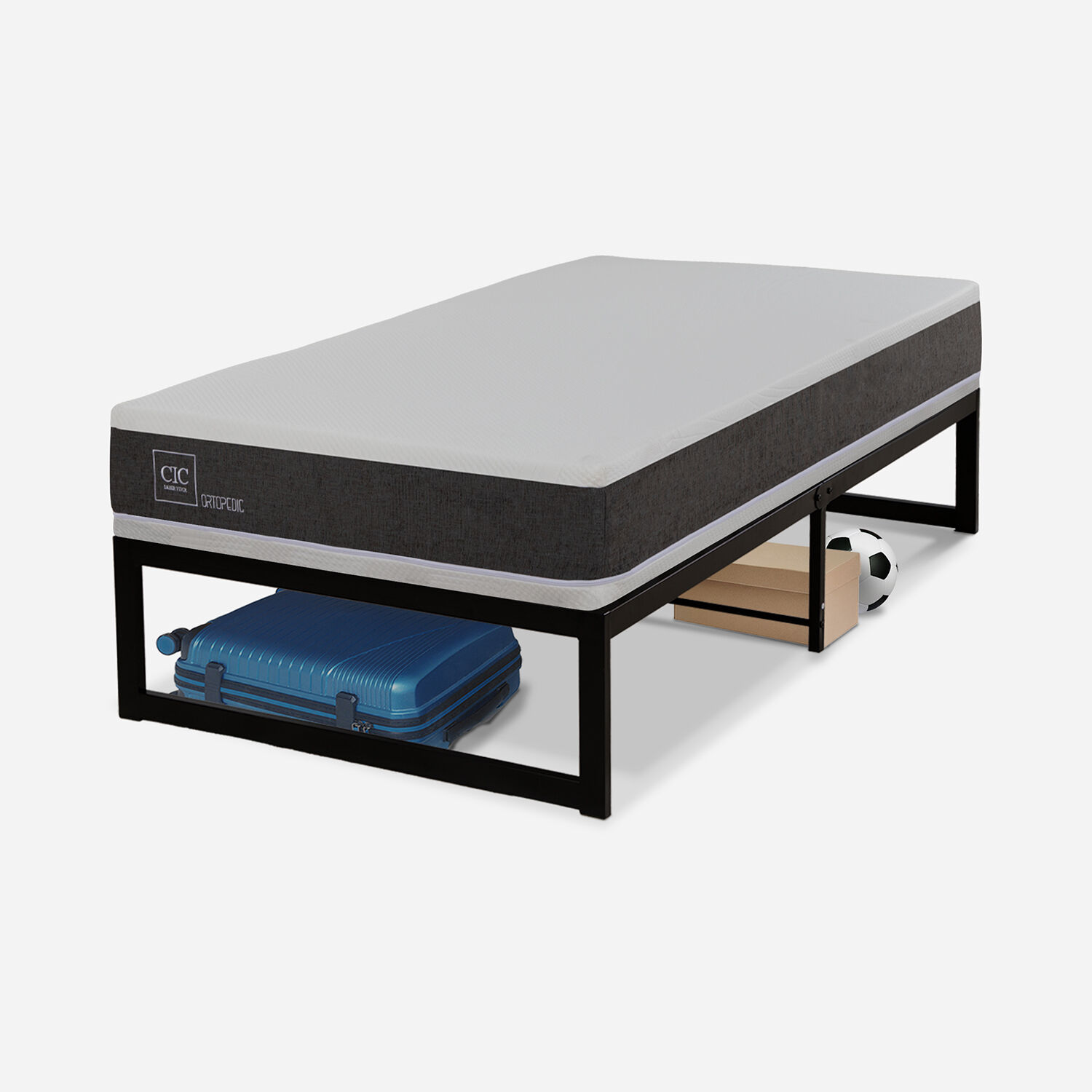 Cama Iron Smart 1,5 Plazas Ortopedic