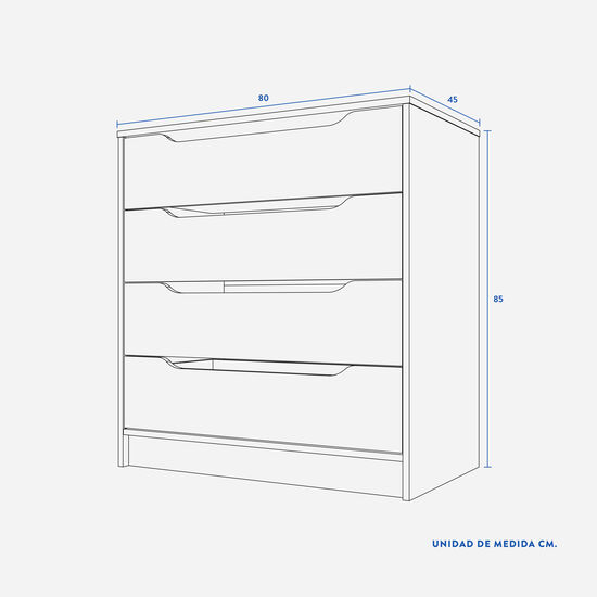 Cómoda 4 Cajones Espresso | CIC Retail
