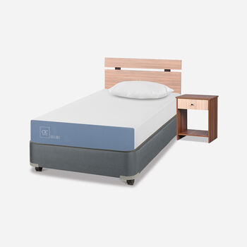 Cama Americana 1,5 Plazas Excellence + Set Olmo + Almohada