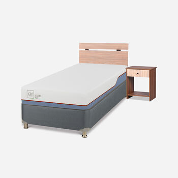 Cama Americana 1 Plaza Excellence Plus + Set Olmo