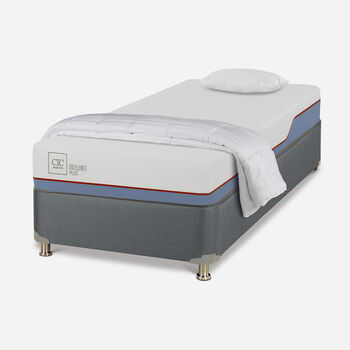 Cama Americana 1 Plaza Excellence Plus + Almohada + Plumón